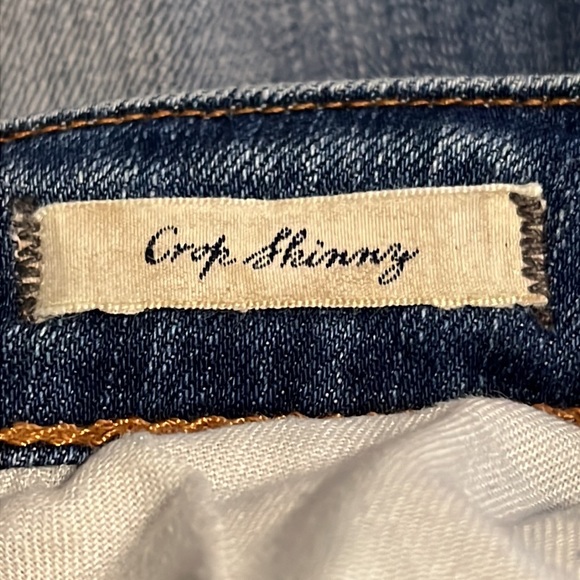 DENIM & SUPPLY RL CROPPED DISTRESSED SKINNY JEANS (29) - Picture 12 of 14